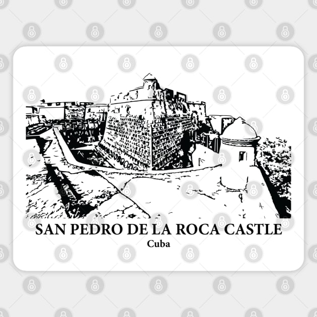 San Pedro de la Roca Castle - Cuba Magnet by Lakeric